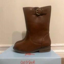 Toddler Rider Leather Boots - Cat & Jack - Size 7, New with Box