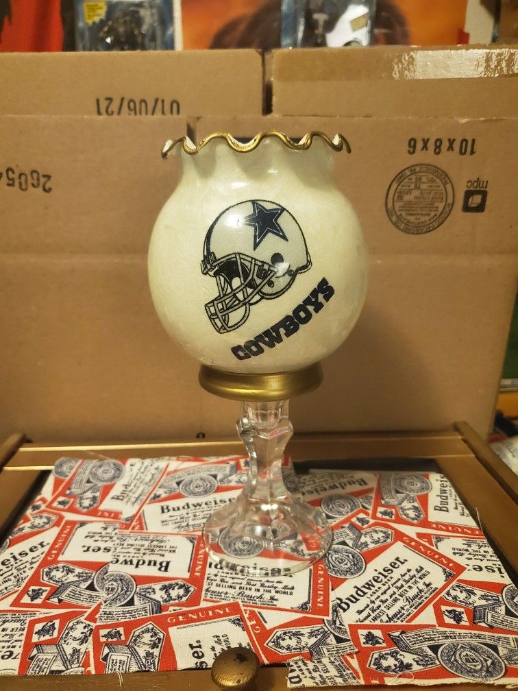 Vintage 1990's Dallas Cowboys Candle Holder