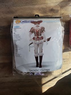 Sadistic Clown costume+ wig
