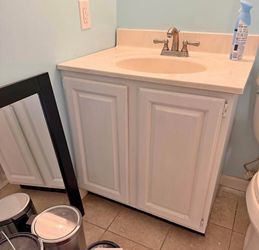 Vanity with sink