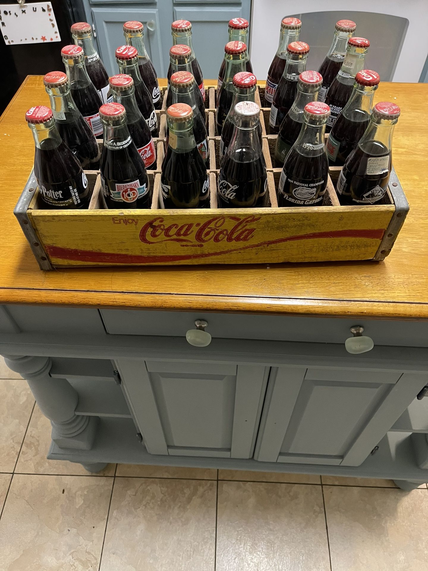 Coca Cola Crate With Bottles