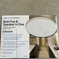 Bluetooth Bath Fan & Speaker