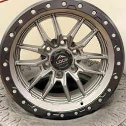18" Lock Offroad Krawler Grey Matte Ring 