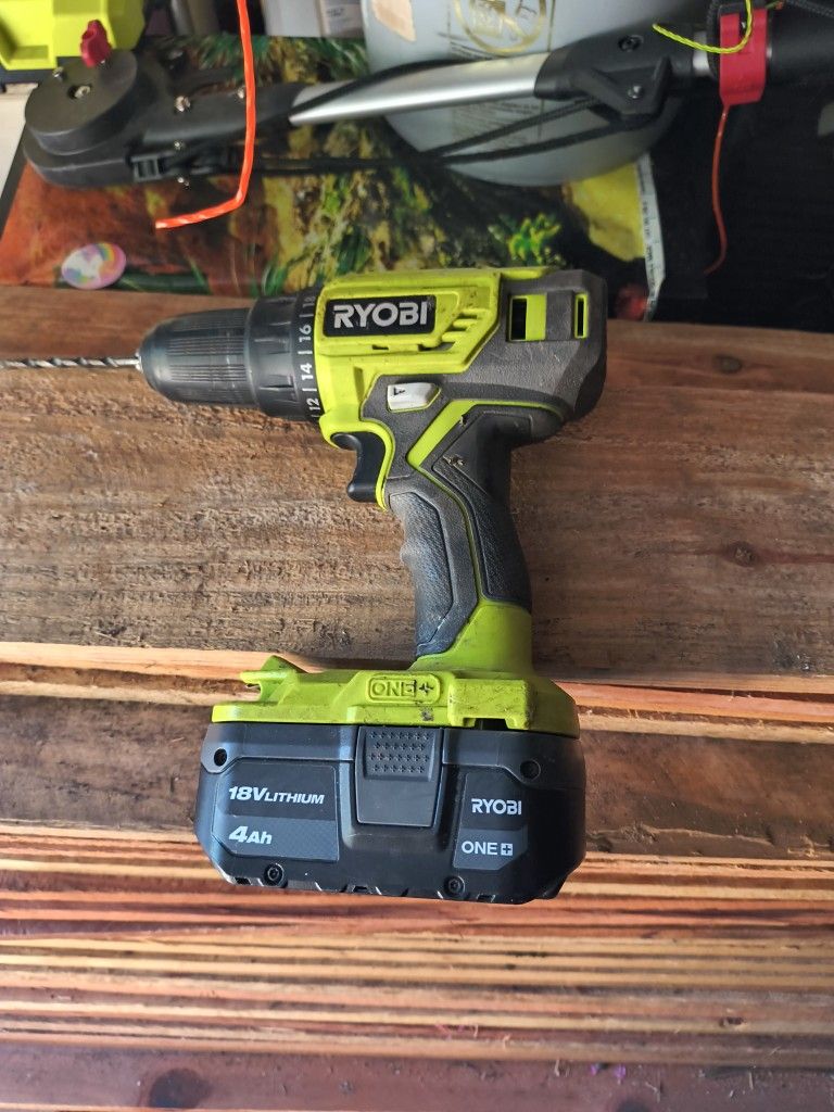 Ryobi 18v Drill W/Battery