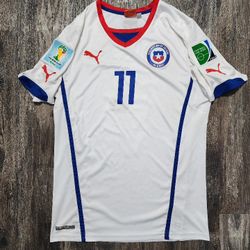 2014 Puma Chile Away Jersey Eduardo Vargas Men M