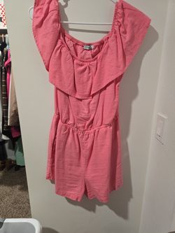 Pink/Corral Romper