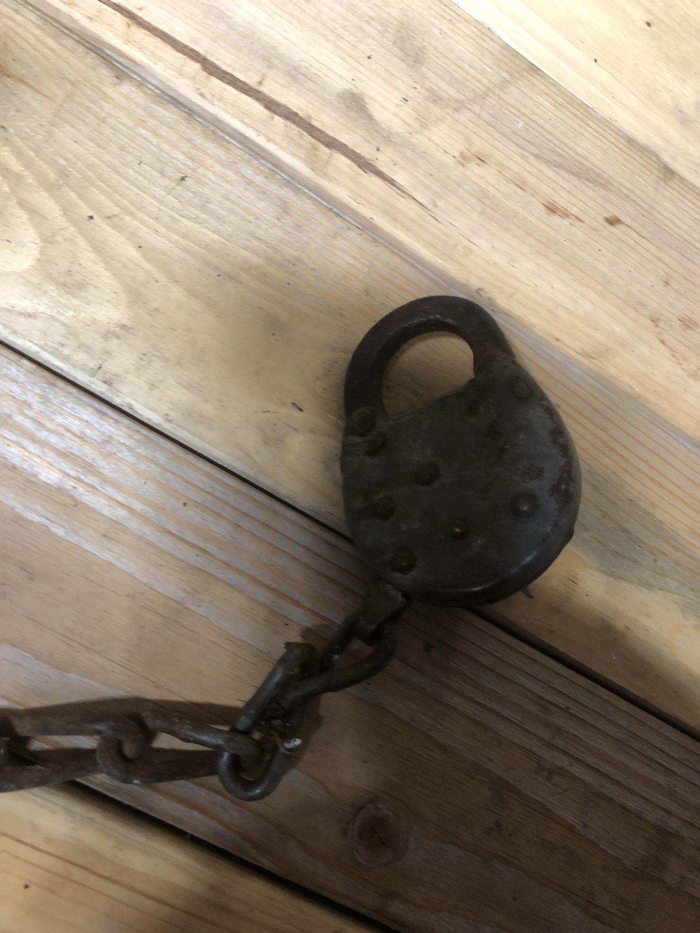 Antique Pad Lock with Key