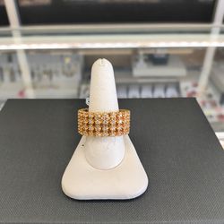 14k solid gold diamond rings around it 17.7 grams size 13 layway available 10%dwon if you interested please make sure you ask for Maribel thank you