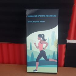 WIRELESS SPORTS HEADBAND Built-in wireless headphones for your music and calls