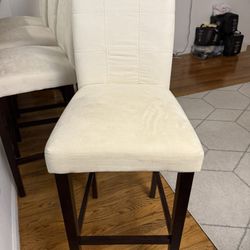 Bar Stools, White, Tall