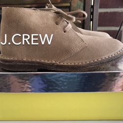 (NEW) (1 AVAILABLE) KIDS’ J.CREW 1990 MACALISTER BOOTS IN SUEDE - SIZE: 1 (MSRP: $128)