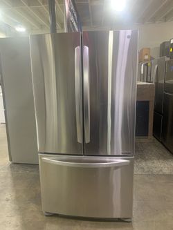 Refrigerator Stainless Steel, 3 Doors Take it for Zero Down Ask for Details!