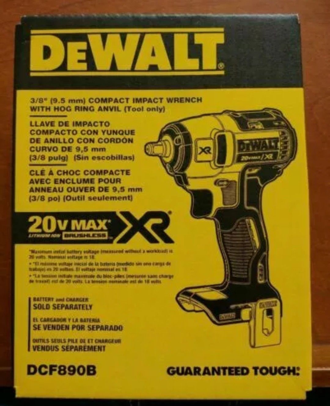 Dewalt 20V Max XR 3/8" Impact Wrench