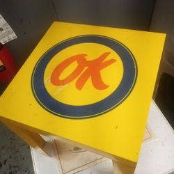 Vintage OK Used Cars Promo Table 
