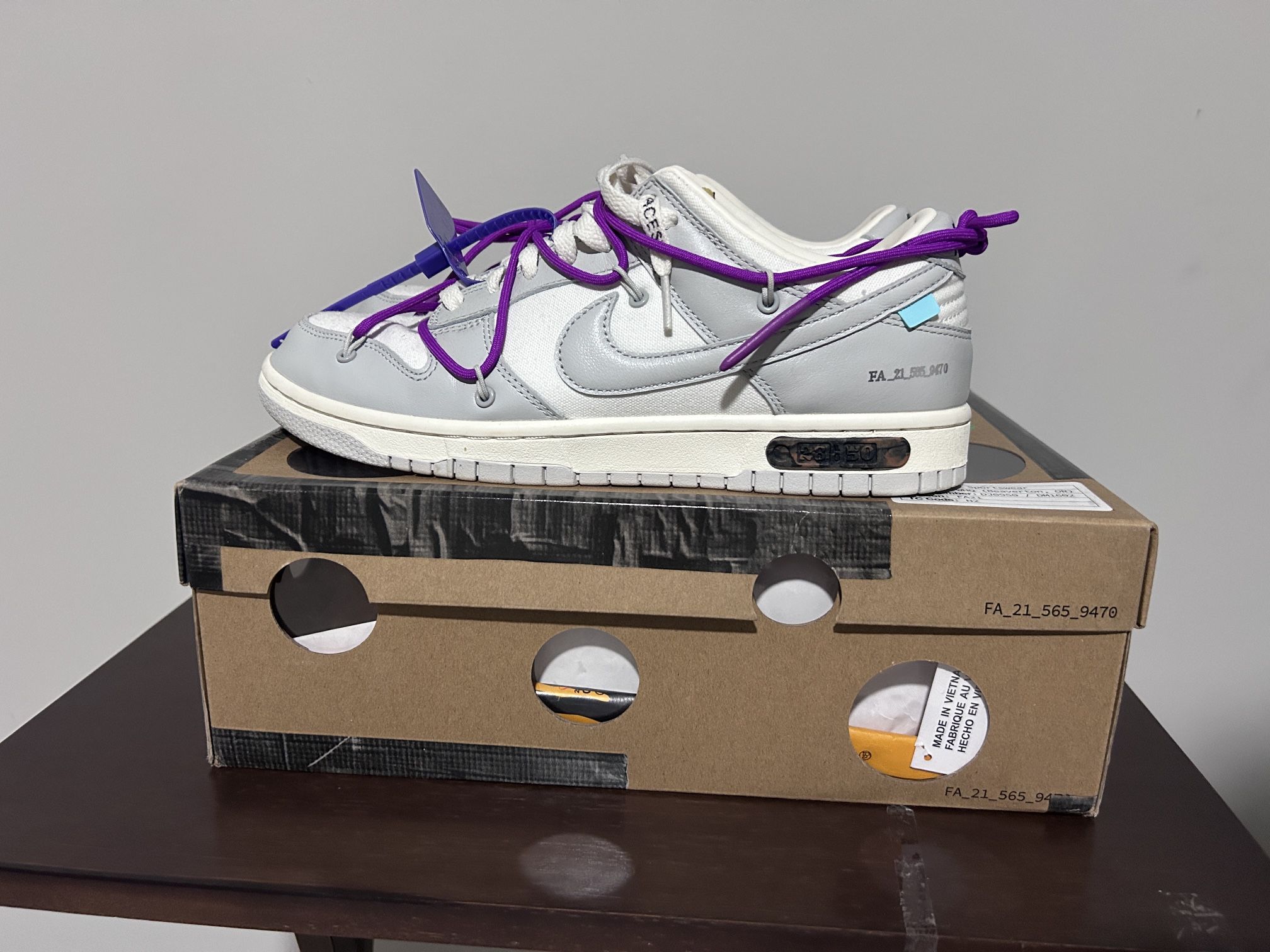 Off White Dunk Lot 28 Of 50 Size 9.5