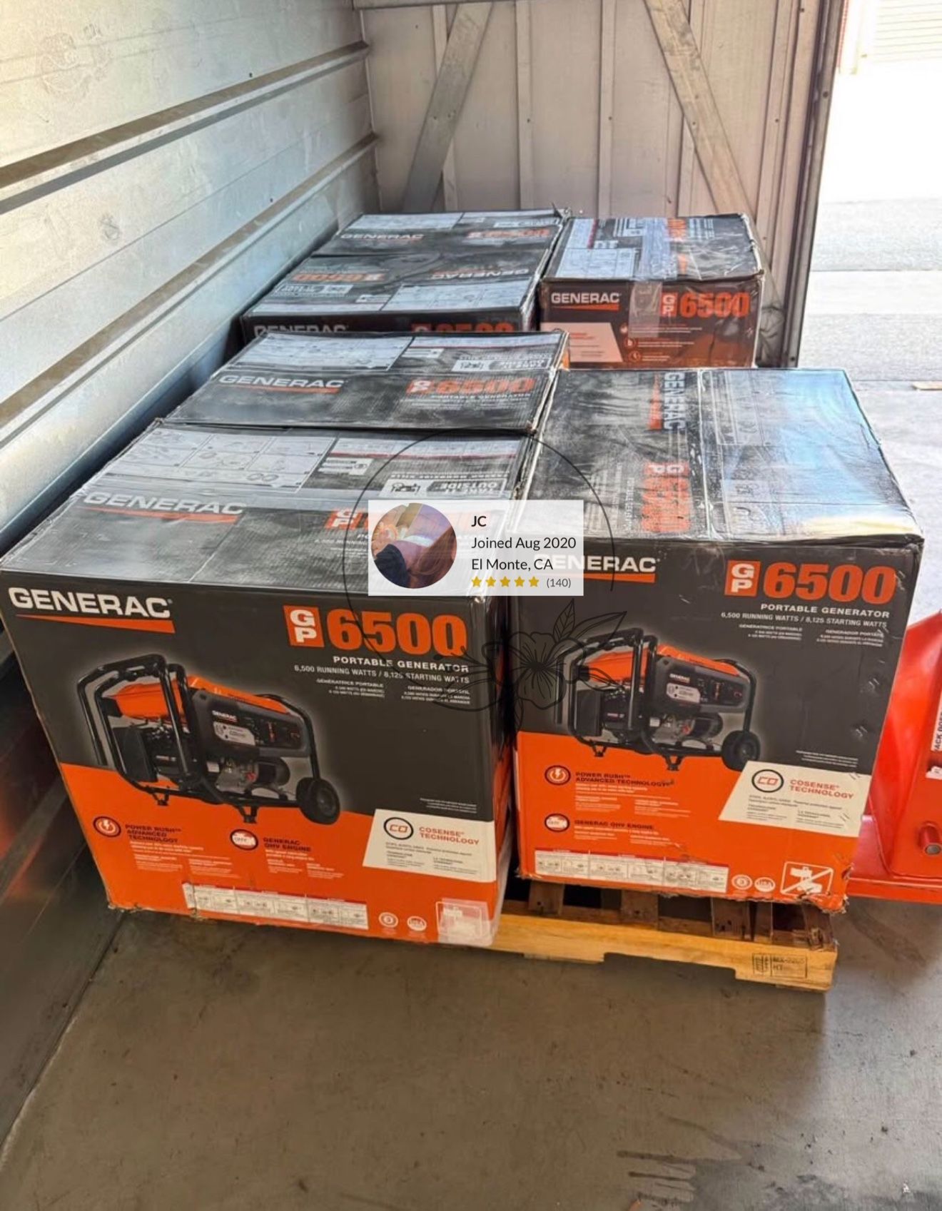 Generac 6500-Watt Gasoline Powered Portable Generator
