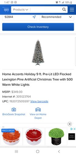 Christmas Tree 9ft Pine Pre-lit tree never open box