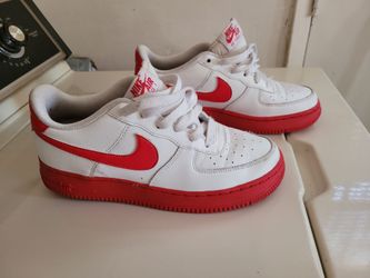Nike Air Force 1 'White Red Sole 6Y