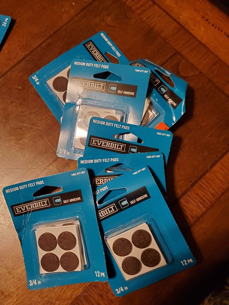 3/4 Heavy duty felt pads $1.50 each