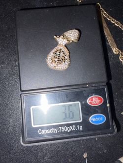 10k moneybag pendent