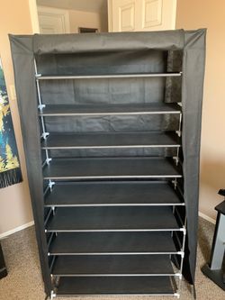 Brand New ! Shoe rack with zipped cover