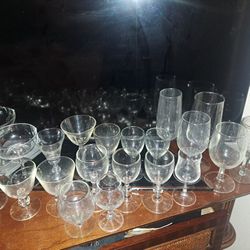 Wine Glases , Martini Glasses, Chardonnay Glasses