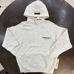 Light Grey Essential Fear Of God Hoodie