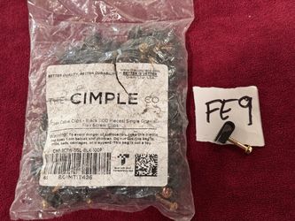 THE CIMPLE CO - Mini Wire Cable Clips, Electrical Wire Cable Clip, 1/10 in (3 mm) Screw Clip and Fastener, Black (100 pieces per bag) Fe9)