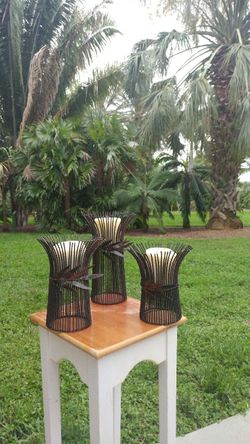 (3)Cute Decor Candle Holders