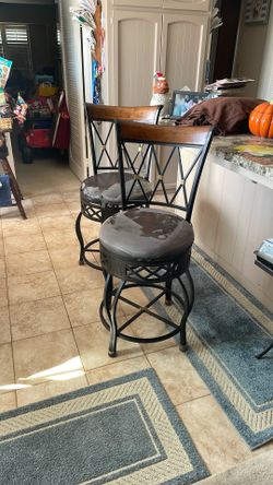 Swivel barstools Pair