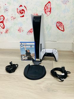 PlayStation 5  - Disc Version - 825GB  , Bonus 1 Game  Madden 23 ( Used Very New )