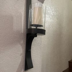 2 Metal Candle Sconces