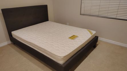 Bed frame and cushion