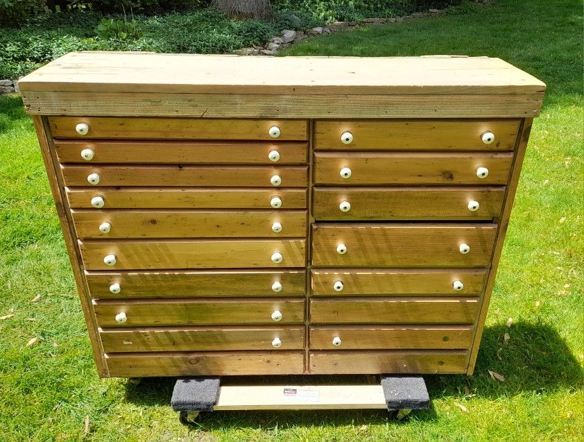 Antique 18 Drawer Cabinet