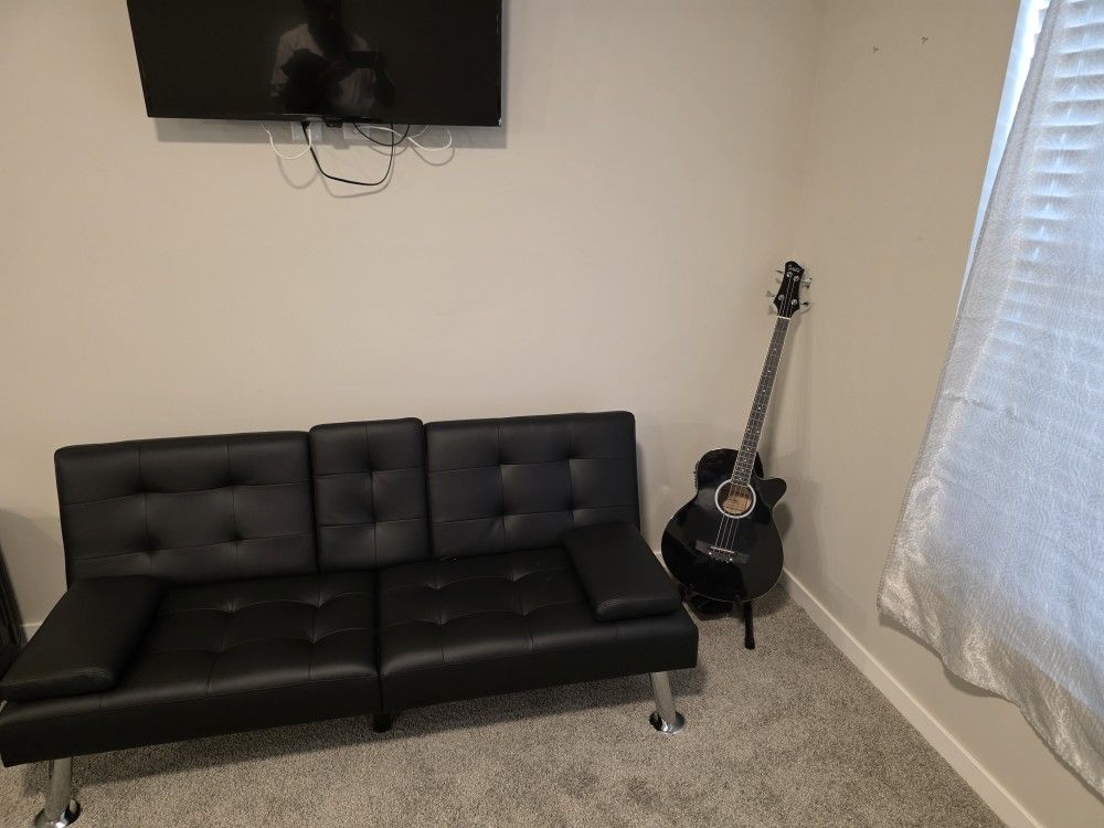 Sofa Bed Black  Like New  3 Months Old