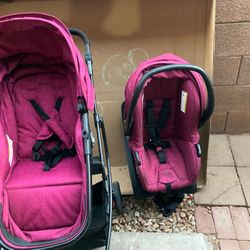 Baby Stroller And Car Seat With base Set