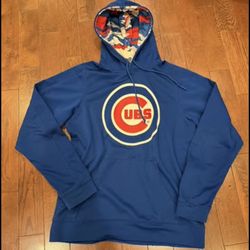 Like New Mens Chicago Cubs Camo Hoodie - Size Medium $25