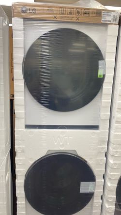 WashTower Stacked SMART laundry center  4.5 cu. Ft Electric Dryer in. White w/Steam