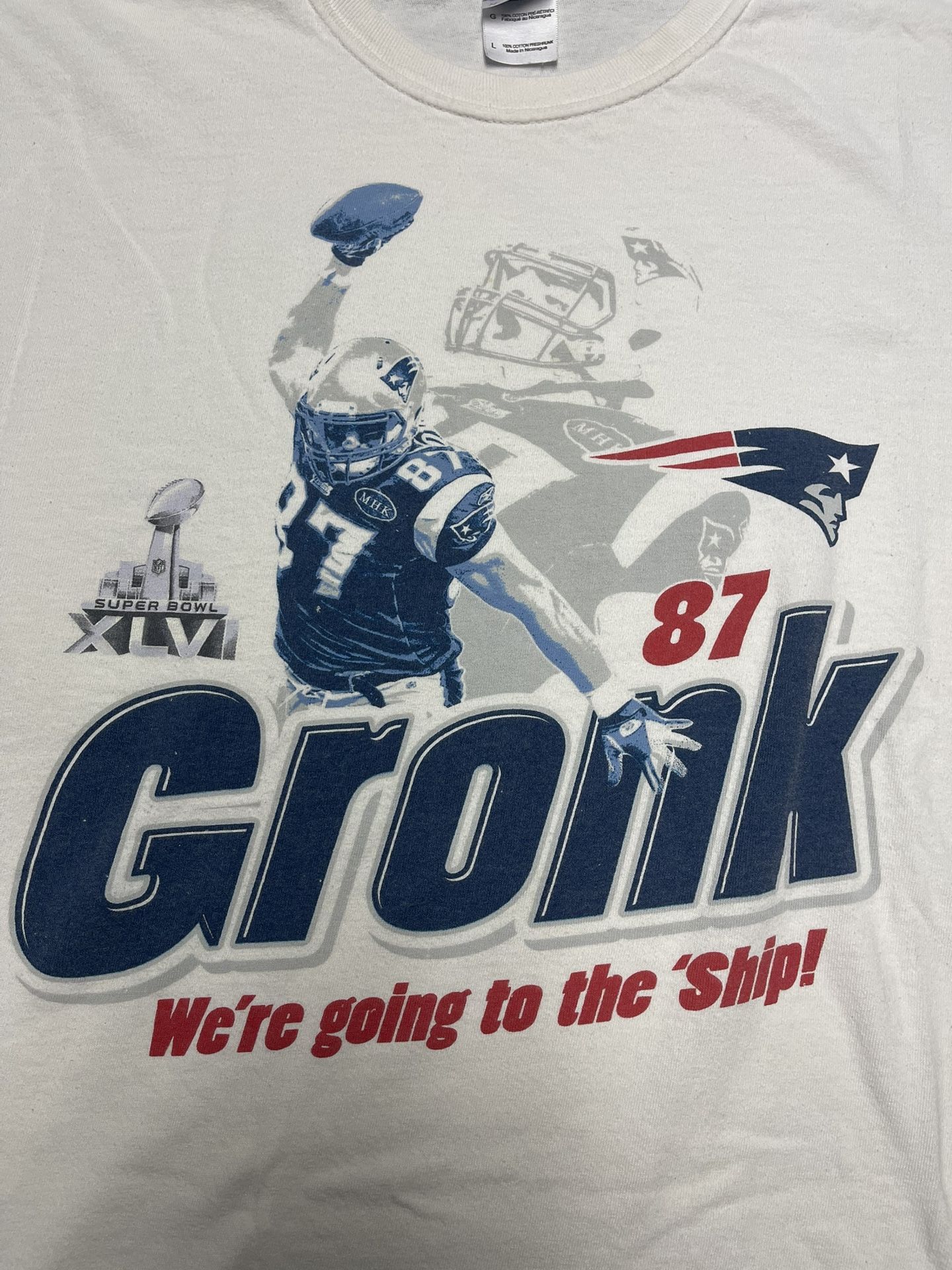 Men’s Rob Gronkowski New England Patriots Shirt - Size Large