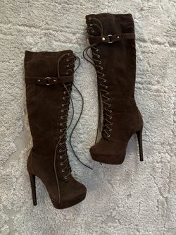 Knee-High Suede Boots