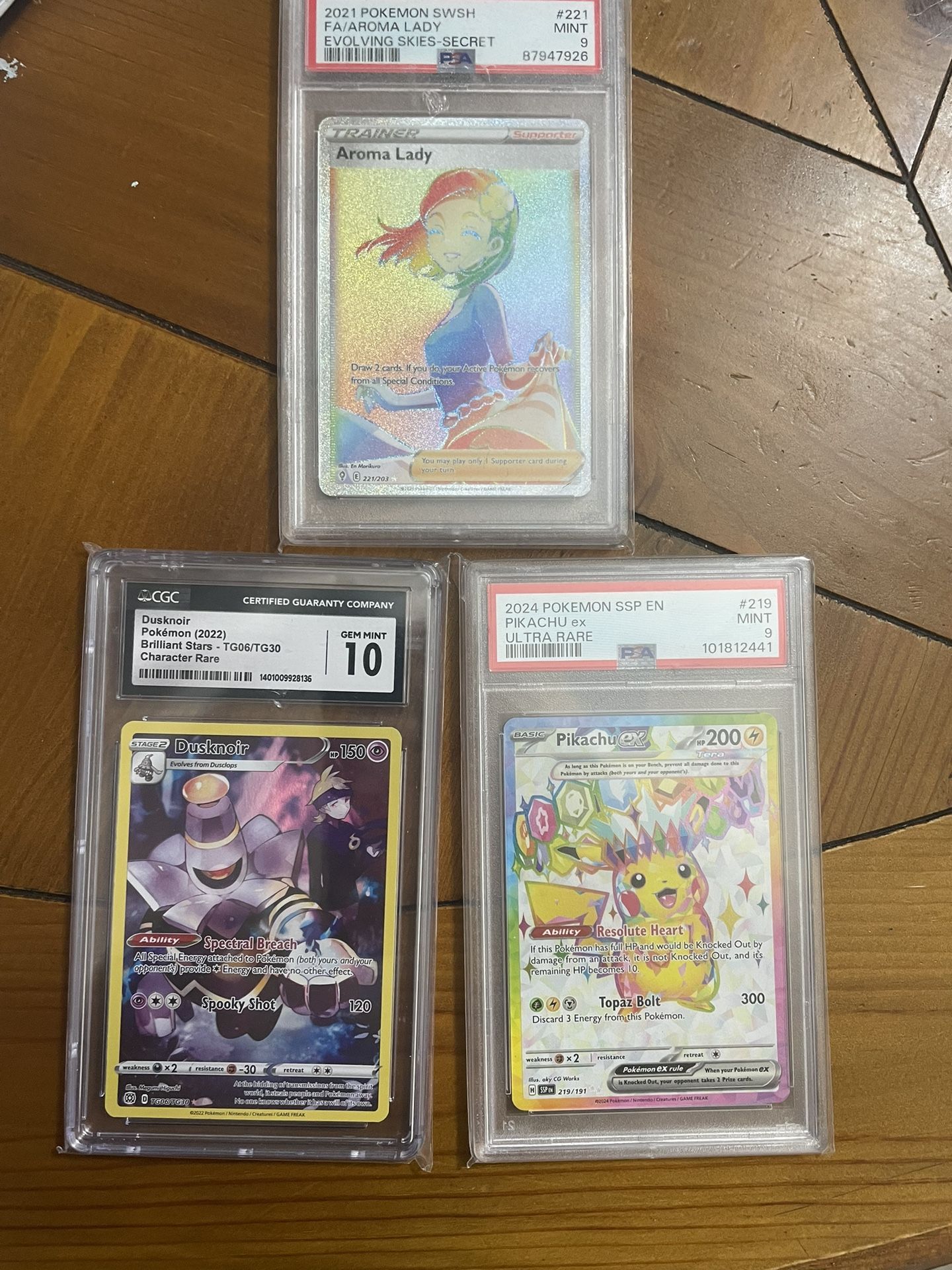3 Psa Slabs Pokemon Cards For 40$