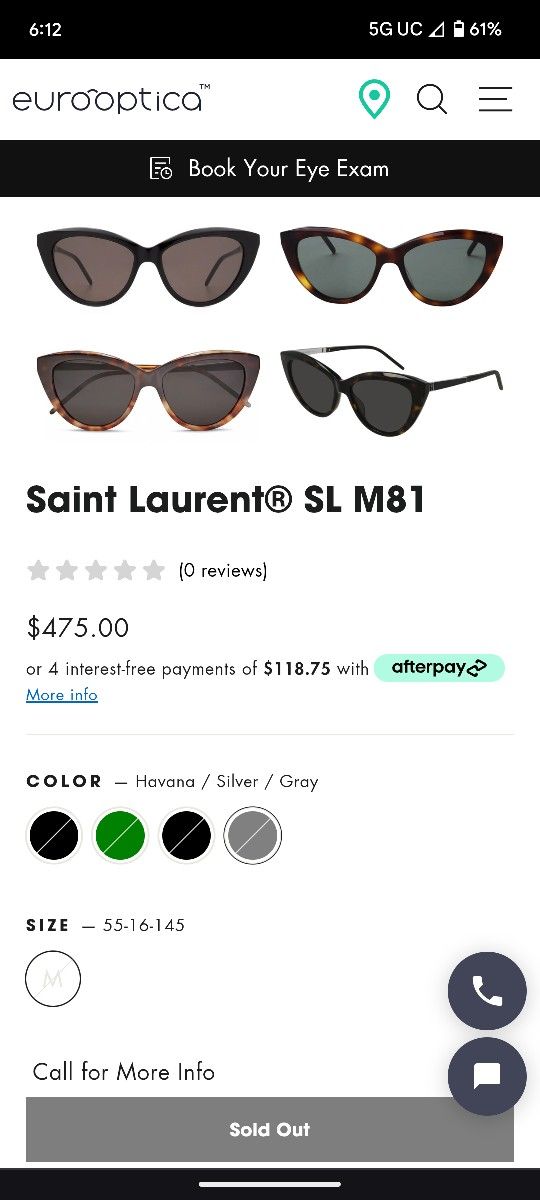 New Saint Laurent Sunglasses