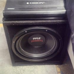 12 Inch Pyle 1200 Watts And A Cobalt 3500 4 Channel Amp $150