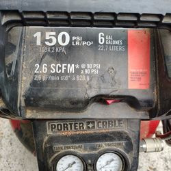 Porter Cable 6gal Pancake Air Compressor 