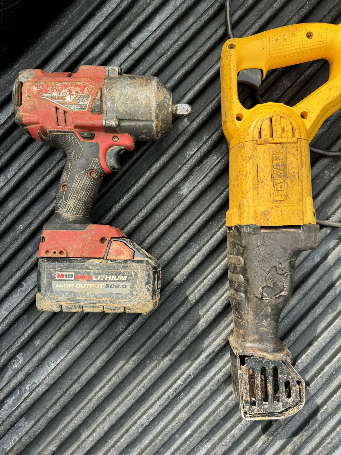 Milwaukee Impact W/ Batt And Dewalt SAWZALL