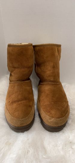 UGG Men's 5220 Boots Chestnut Suede Shearling Lined 9 Ultra Short,