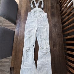 White Burton Snow Bibs - $70