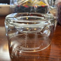 Cut Glass ash tray like new