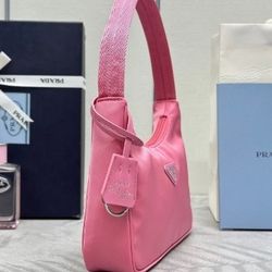 Simple design, fashionable and versatile Pink Hobo Hand Underarm Bag