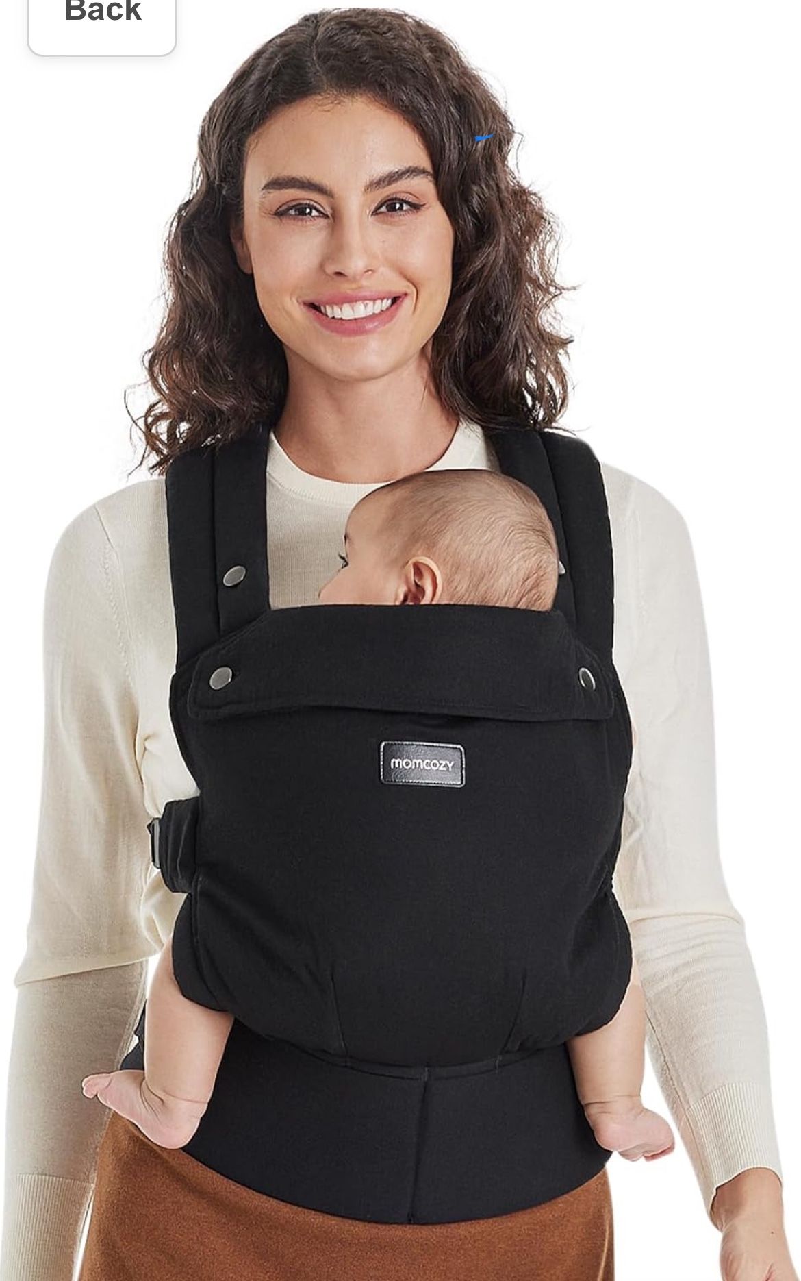 Momcozy Baby Carrier Newborn to Toddler - Ergonomic, Cozy and Lightweight Infant Carrier for 7-44lbs, Effortless to Put On, Ideal for Hands-Free Paren